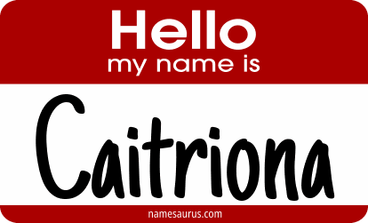 Hello my name is Caitriona png download