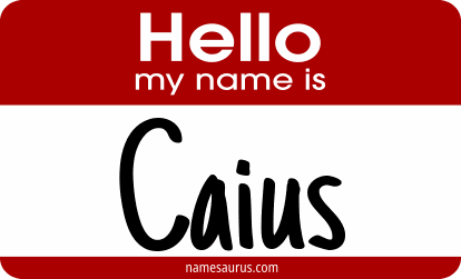 Hello my name is Caius png download