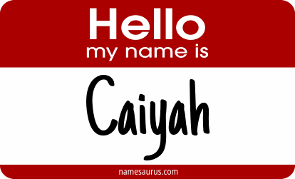 Hello my name is Caiyah png download
