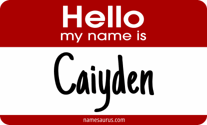 Hello my name is Caiyden png download