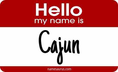 Hello my name is Cajun png download