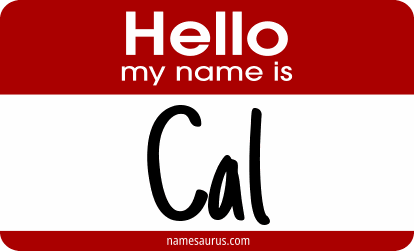 Hello my name is Cal png download