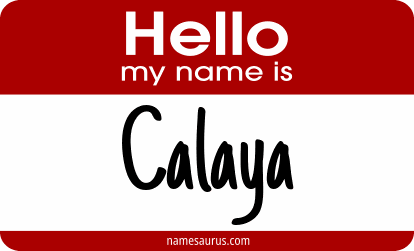 Hello my name is Calaya png download