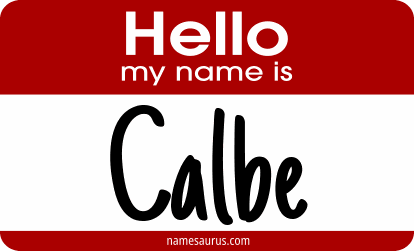 Hello my name is Calbe png download