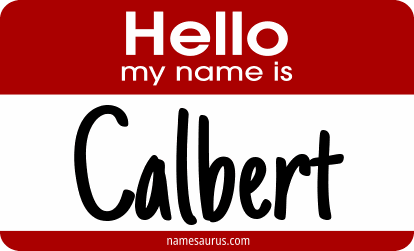 Hello my name is Calbert png download