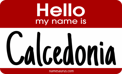Hello my name is Calcedonia png download
