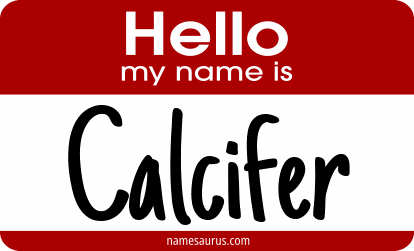 Hello my name is Calcifer png download