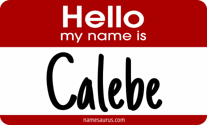 Hello my name is Calebe png download