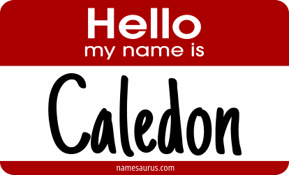 Hello my name is Caledon png download