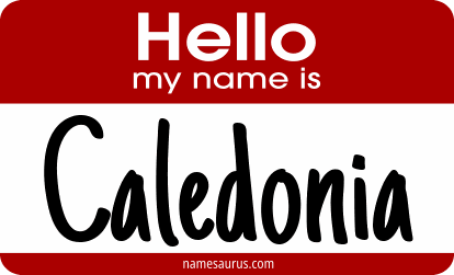 Hello my name is Caledonia png download