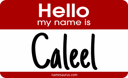 Hello my name is Caleel png download