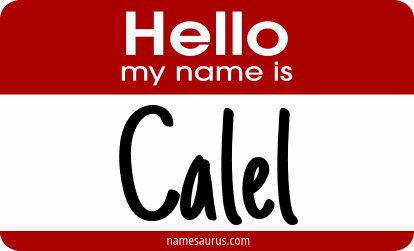Hello my name is Calel png download
