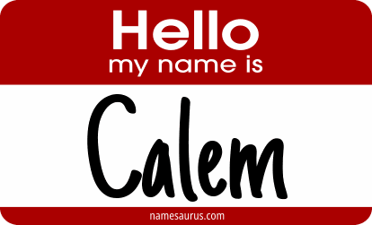 Hello my name is Calem png download