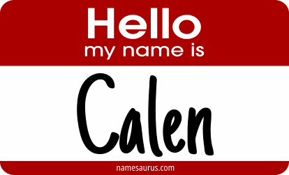Hello my name is Calen png download
