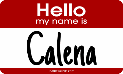 Hello my name is Calena png download