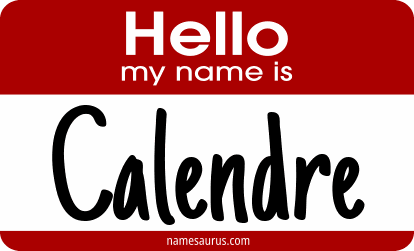 Hello my name is Calendre png download