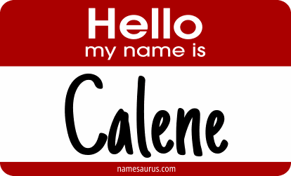 Hello my name is Calene png download