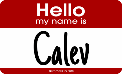 Hello my name is Calev png download