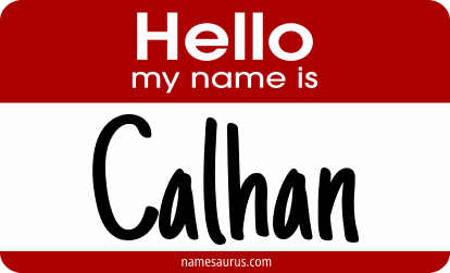 Hello my name is Calhan png download
