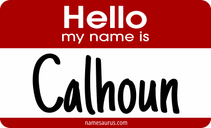 Hello my name is Calhoun png download