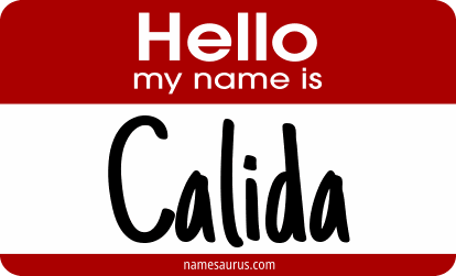 Hello my name is Calida png download