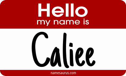 Hello my name is Caliee png download