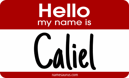 Hello my name is Caliel png download