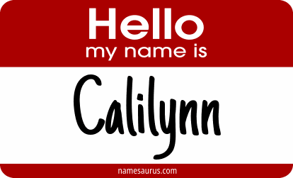 Hello my name is Calilynn png download