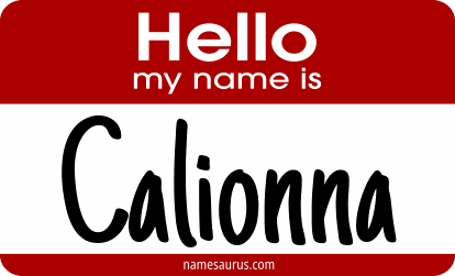 Hello my name is Calionna png download