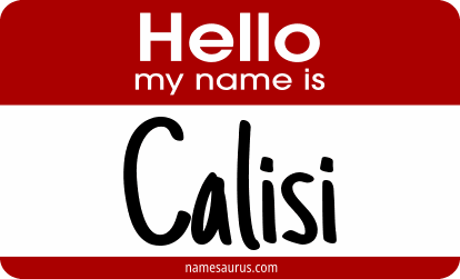 Hello my name is Calisi png download