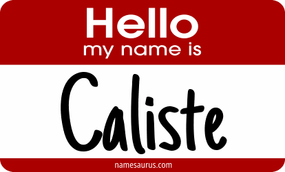 Hello my name is Caliste png download