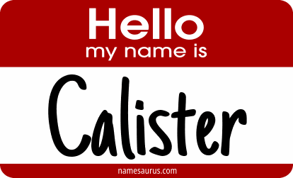 Hello my name is Calister png download