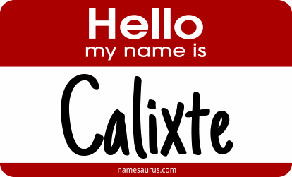 Hello my name is Calixte png download