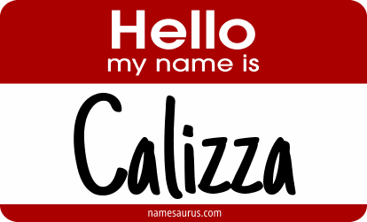 Hello my name is Calizza png download