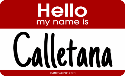 Hello my name is Calletana png download