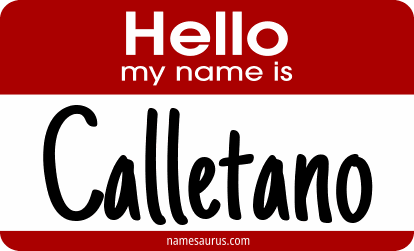 Hello my name is Calletano png download