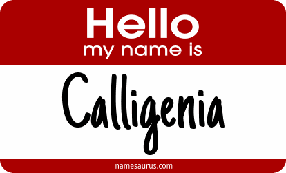 Hello my name is Calligenia png download