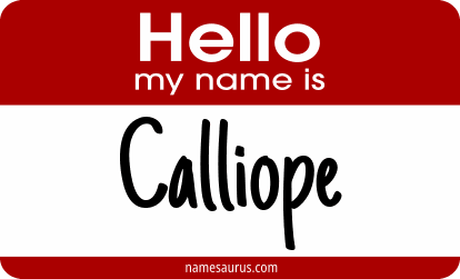 Hello my name is Calliope png download