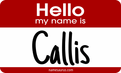 Hello my name is Callis png download