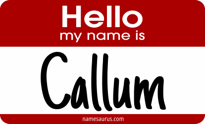Hello my name is Callum png download