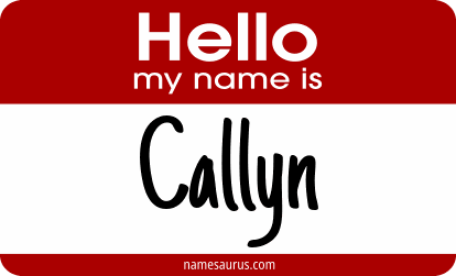 Hello my name is Callyn png download