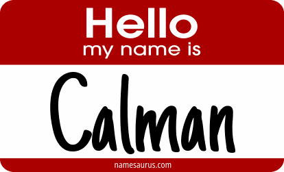 Hello my name is Calman png download