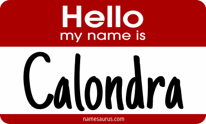 Hello my name is Calondra png download