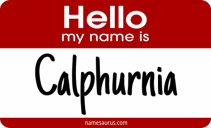 Hello my name is Calphurnia png download