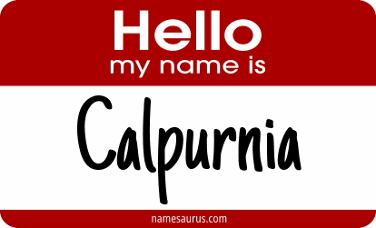 Hello my name is Calpurnia png download