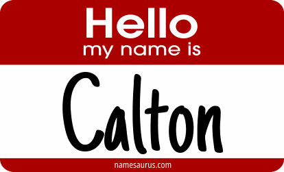 Hello my name is Calton png download