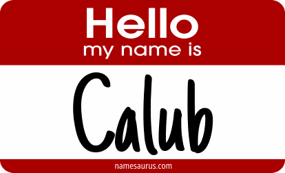 Hello my name is Calub png download