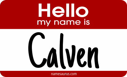 Hello my name is Calven png download