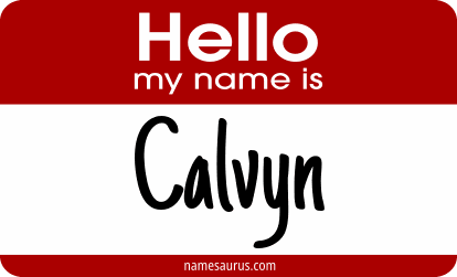 Hello my name is Calvyn png download