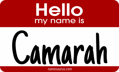 Hello my name is Camarah png download
